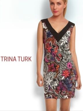 Trina Turk Charline Floral Print Shift Dress